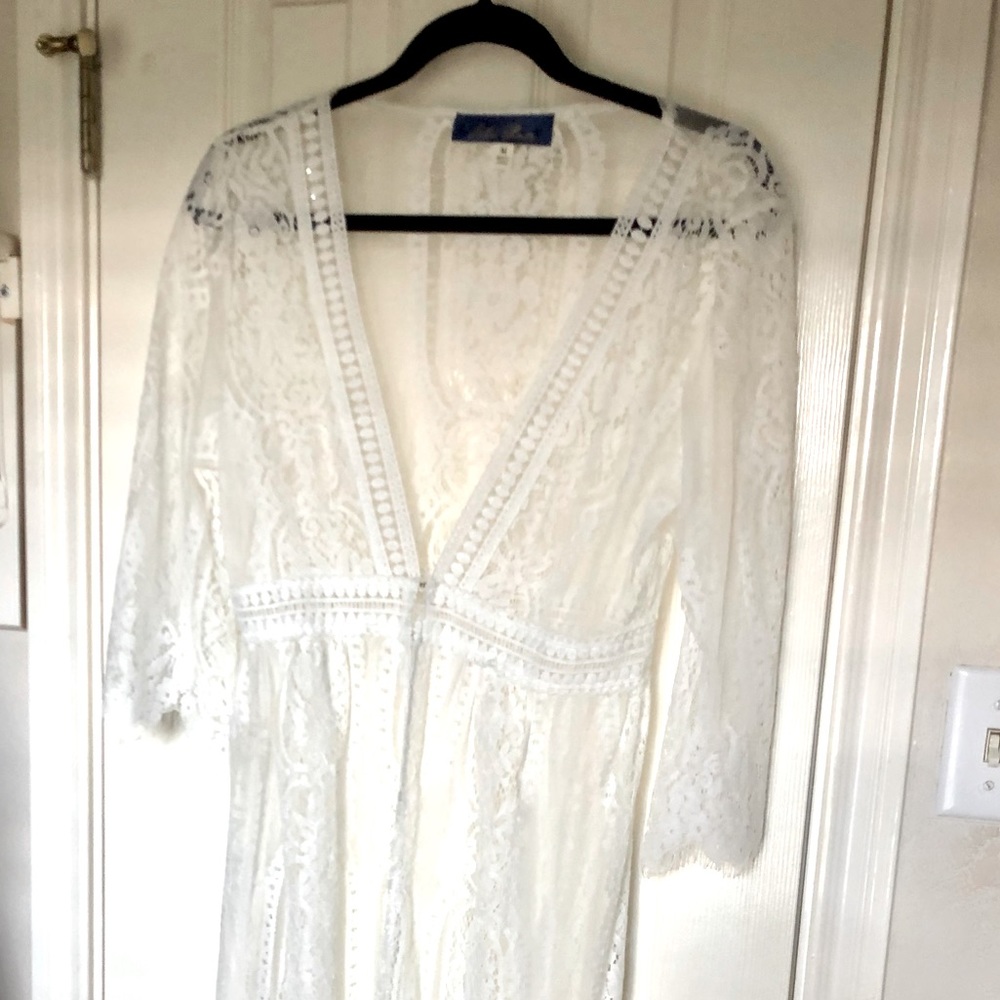 White Lace Kimono